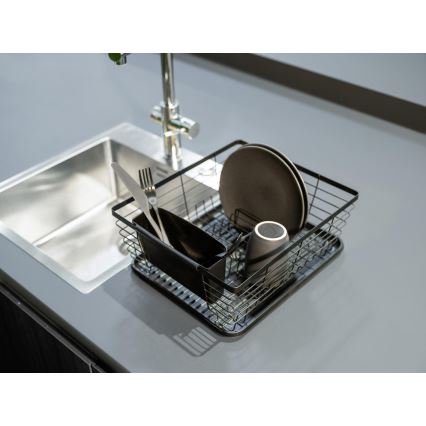 WENKO 54766100 - Indų džiovintuvas BLACK OUTDOOR KITCHEN 36x30 cm juodas/juodas