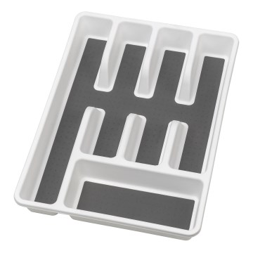 WENKO 54788100 - Stalo įrankių dėklas 26,5x36,5 cm balta/pilka