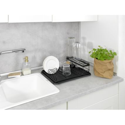 WENKO 54798100 - Indų džiovyklė AMY 42,5x31,5 cm juoda