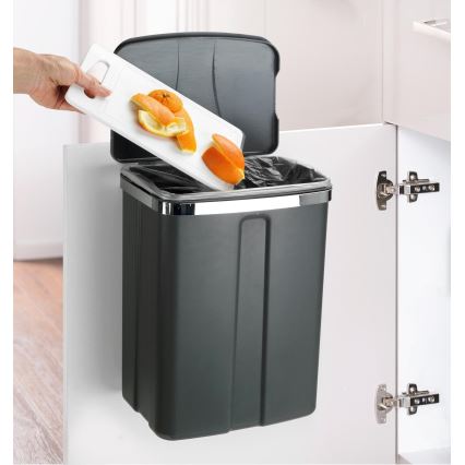 WENKO 54903100 - Prie durų tvirtinamas krepšys 26x36,5 cm pilka/sidabrinė