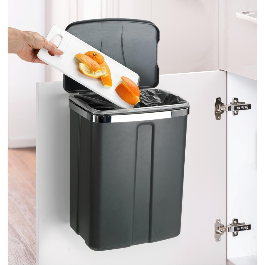 WENKO 54903100 - Prie durų tvirtinamas krepšys 26x36,5 cm pilka/sidabrinė