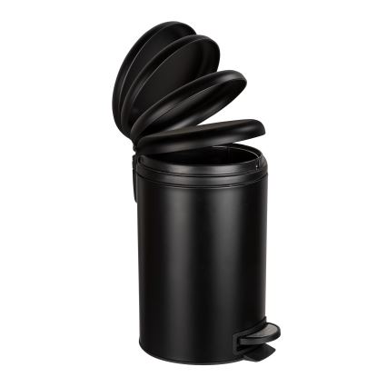 WENKO 54913100 - Šiukšlių dėžė LEMAN 25x38 cm juoda