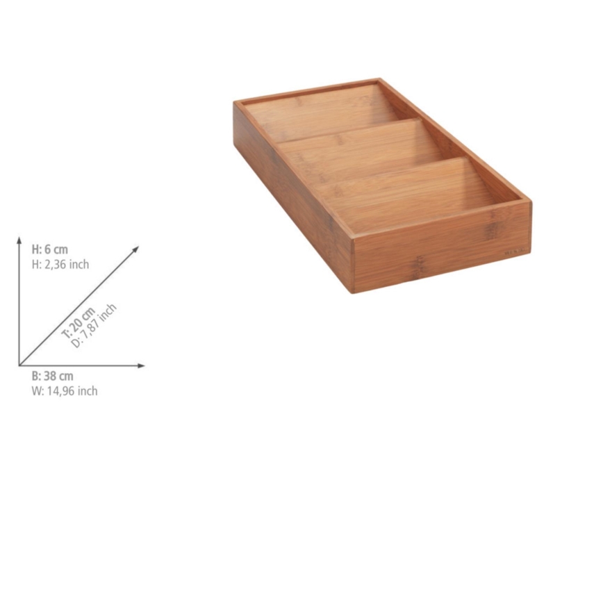 WENKO 54950100 - Prieskonių organizatorius ANNI 38x20 cm, rudos spalvos