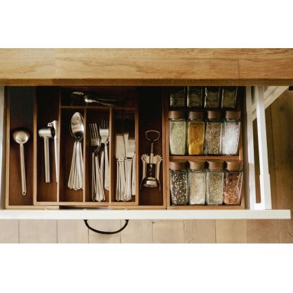 WENKO 54950100 - Prieskonių organizatorius ANNI 38x20 cm, rudos spalvos