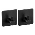 WENKO 55009100-kabliukas BLACK OUTDOOR KITCHEN 4,5x4,5 cm nerūdijančio plieno/juodas