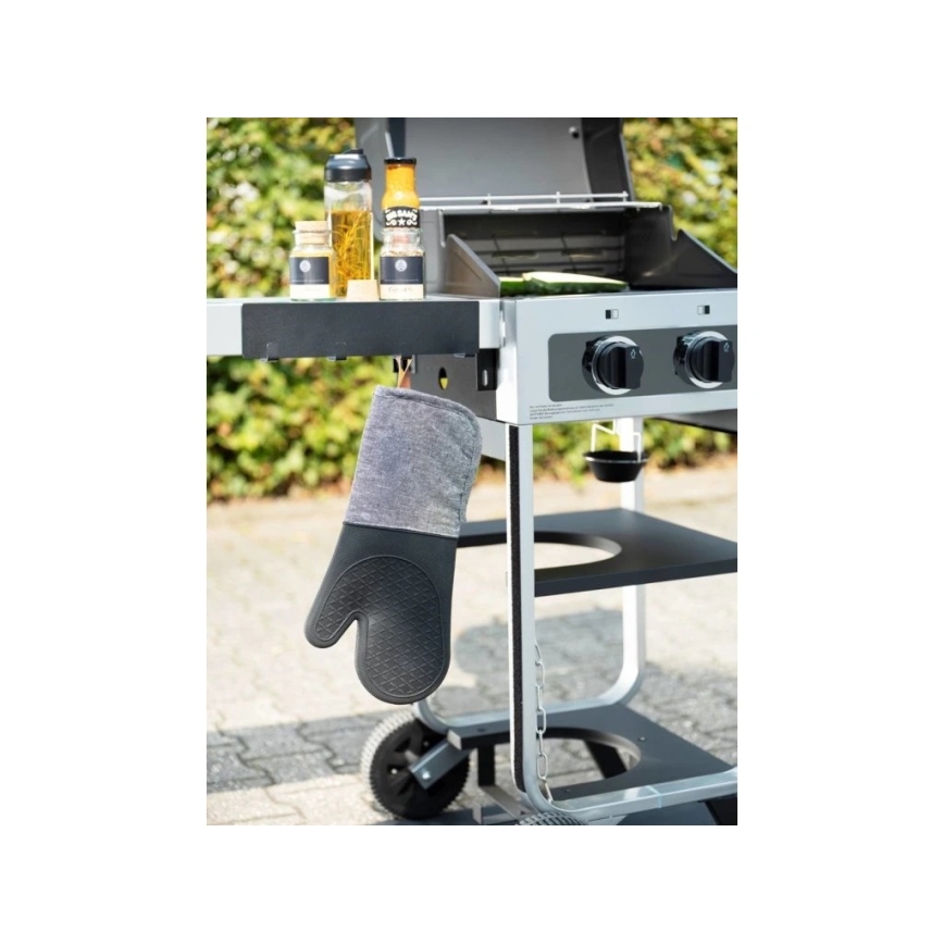 WENKO 55014100-kabliukas BLACK OUTDOOR KITCHEN 30x6,5 cm juodas