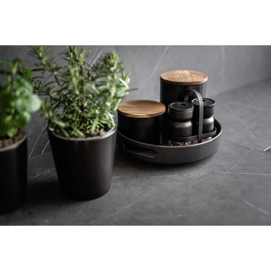 WENKO 55098100 - Padėklas BLACK OUTDOOR KITCHEN 26x6 cm juodas