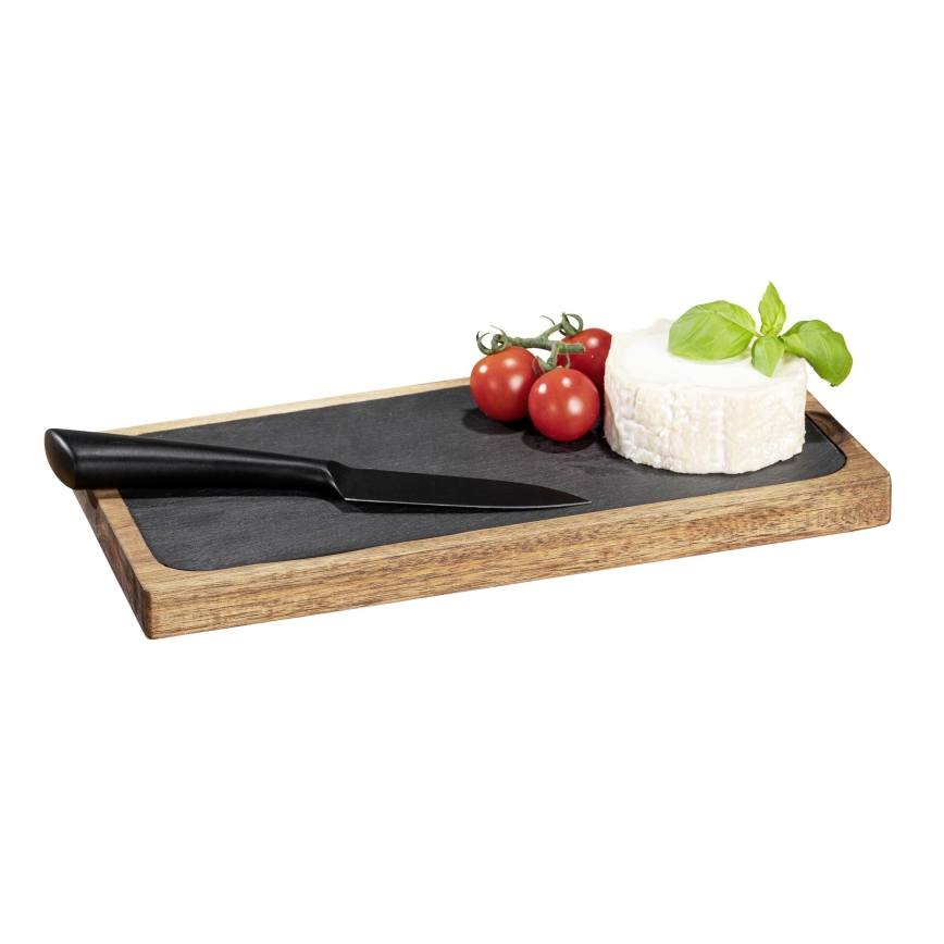 WENKO 55103100 - Pjaustymo lenta BLACK OUTDOOR KITCHEN 30x15 cm ruda/pilka