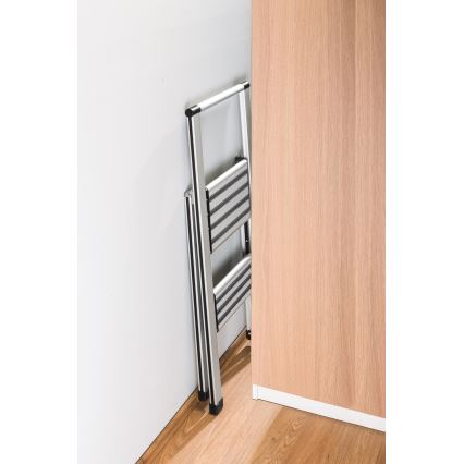 WENKO 601011100 - Kopėčios ALU-DESIGN 44x101 cm sidabrinės/juodos