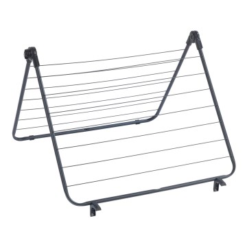WENKO 63003100 - CHAMPION 65x114 cm drabužių džiovyklė, juoda