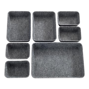 WENKO 64502100 - Stalčiaus organizatorius FELT 28,5x20 cm pilkas