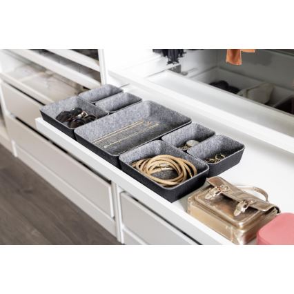 WENKO 64502100 - Stalčiaus organizatorius FELT 28,5x20 cm pilkas