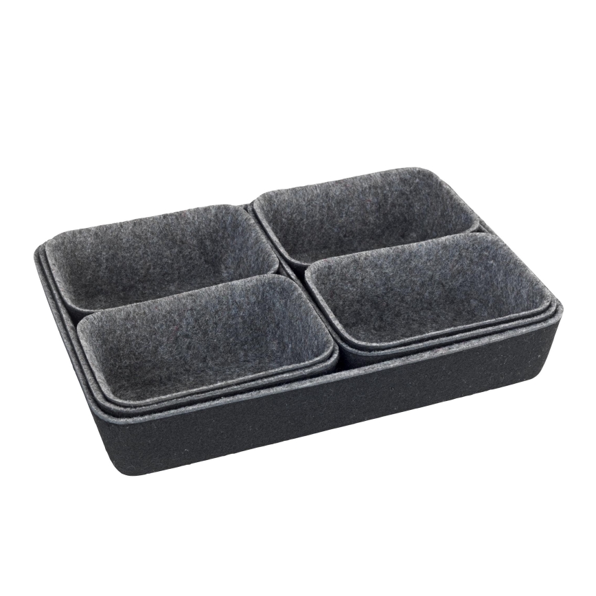 WENKO 64502100 - Stalčiaus organizatorius FELT 28,5x20 cm pilkas