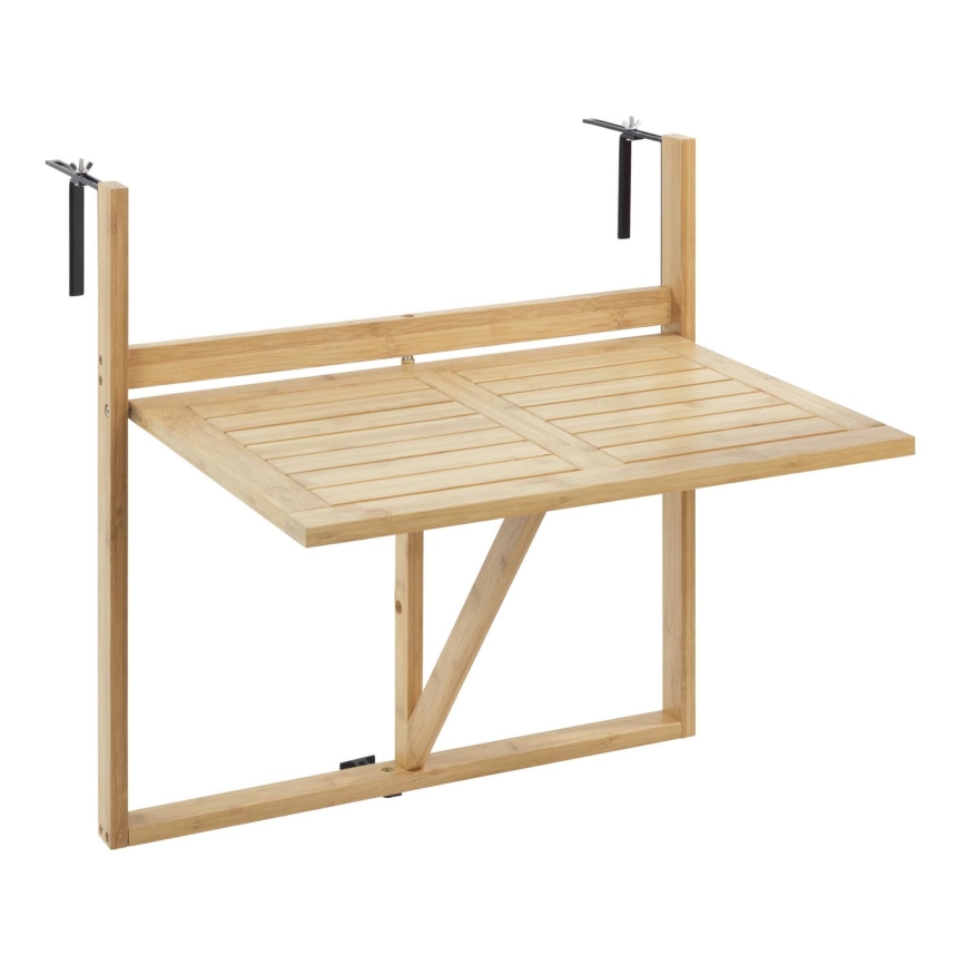 WENKO 69806800 - Stalas WAIKIKI 64x65 cm baltas/rudas