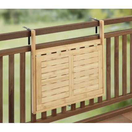 WENKO 69806800 - Stalas WAIKIKI 64x65 cm baltas/rudas