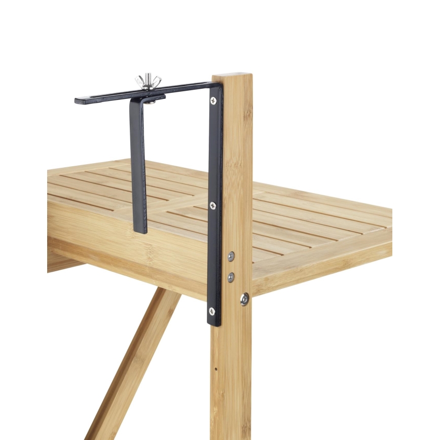 WENKO 69806800 - Stalas WAIKIKI 64x65 cm baltas/rudas