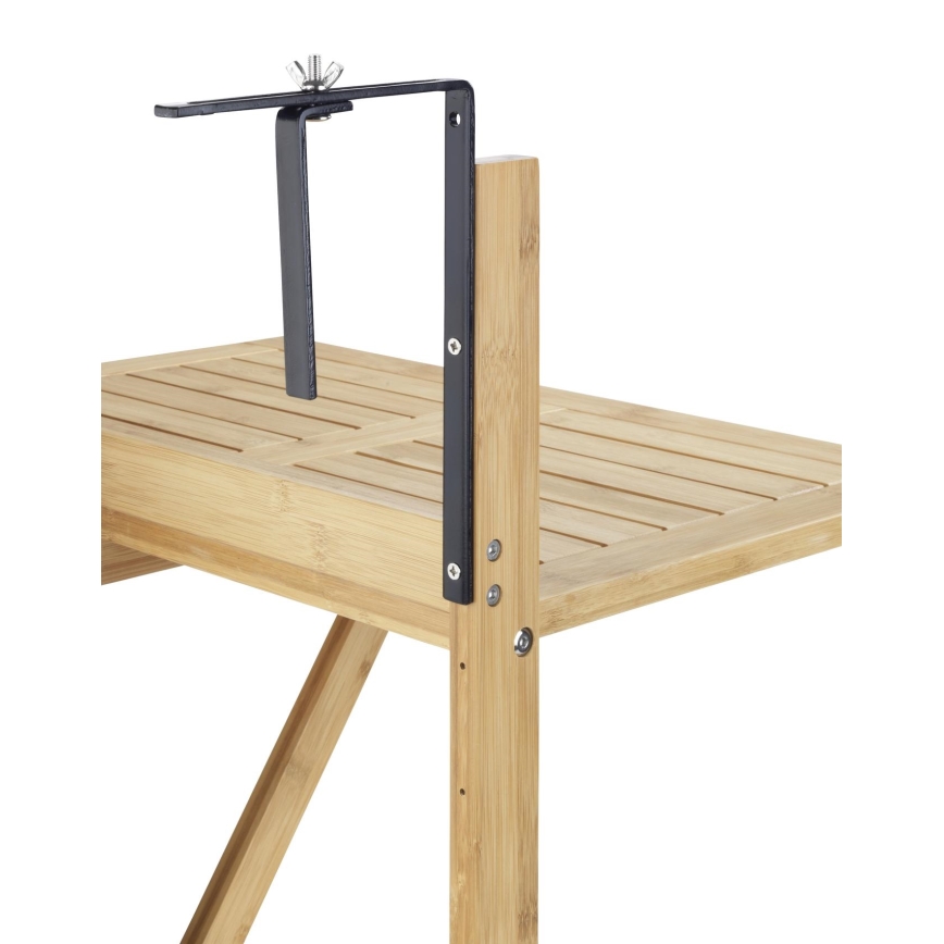 WENKO 69806800 - Stalas WAIKIKI 64x65 cm baltas/rudas