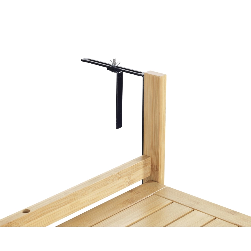 WENKO 69806800 - Stalas WAIKIKI 64x65 cm baltas/rudas