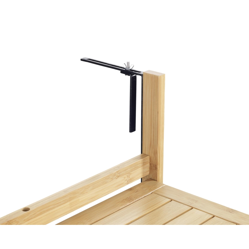 WENKO 69806800 - Stalas WAIKIKI 64x65 cm baltas/rudas