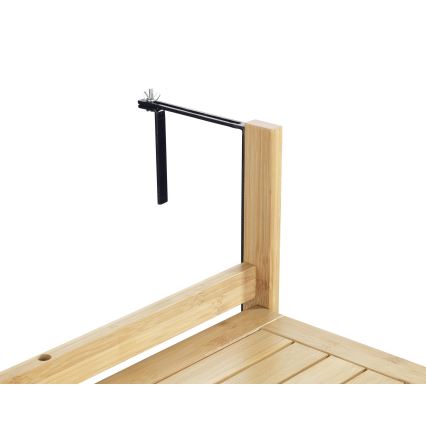 WENKO 69806800 - Stalas WAIKIKI 64x65 cm baltas/rudas