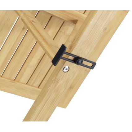 WENKO 69806800 - Stalas WAIKIKI 64x65 cm baltas/rudas