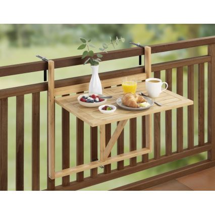 WENKO 69806800 - WAIKIKI stalas 64x65 cm baltas/rudas