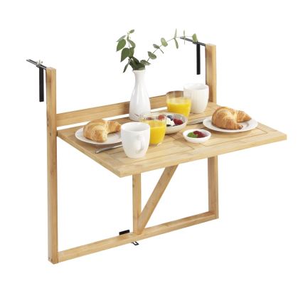WENKO 69806800 - WAIKIKI stalas 64x65 cm baltas/rudas