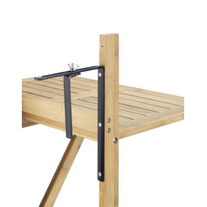 WENKO 69806800 - WAIKIKI stalas 64x65 cm baltas/rudas