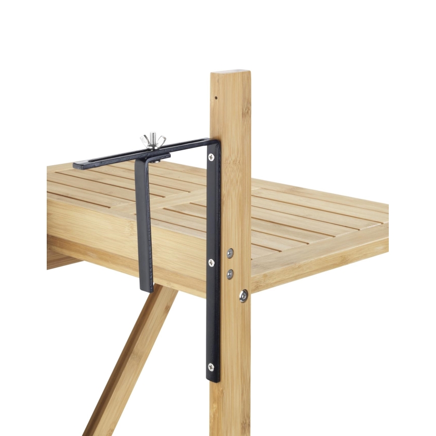 WENKO 69806800 - WAIKIKI stalas 64x65 cm baltas/rudas