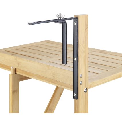 WENKO 69806800 - WAIKIKI stalas 64x65 cm baltas/rudas