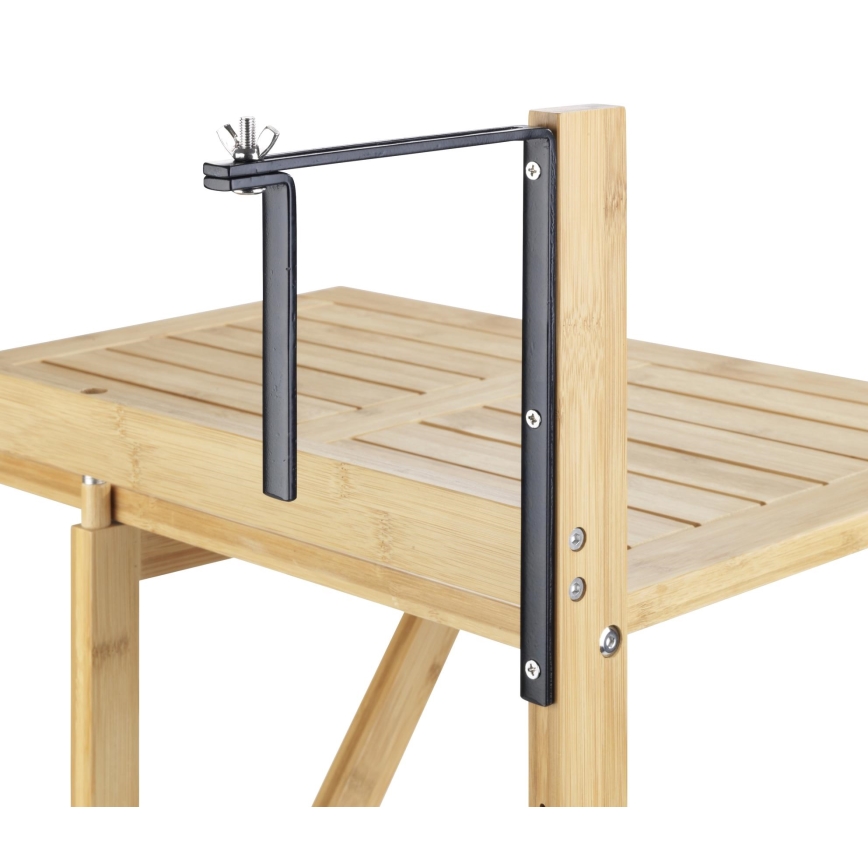 WENKO 69806800 - WAIKIKI stalas 64x65 cm baltas/rudas
