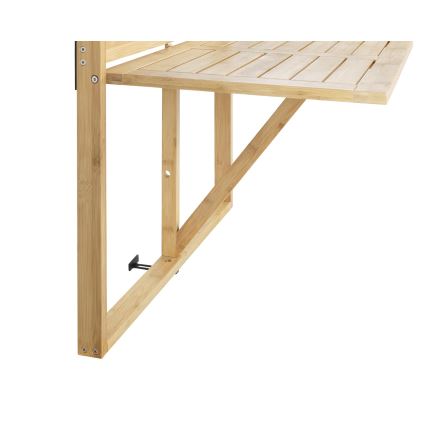WENKO 69806800 - WAIKIKI stalas 64x65 cm baltas/rudas