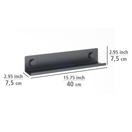 WENKO 71146800 - Prieskonių indeliai JET 40x7,5 cm juodi