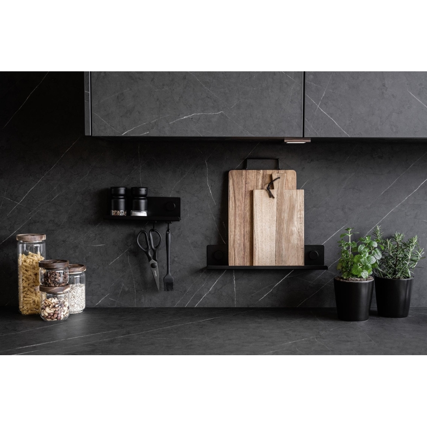 WENKO 71146800 - Prieskonių indeliai JET 40x7,5 cm juodi
