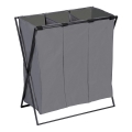 WENKO 71297800 - Skalbinių krepšys TRIO 69x76 cm pilka/juoda