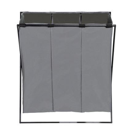 WENKO 71297800 - Skalbinių krepšys TRIO 69x76 cm pilka/juoda