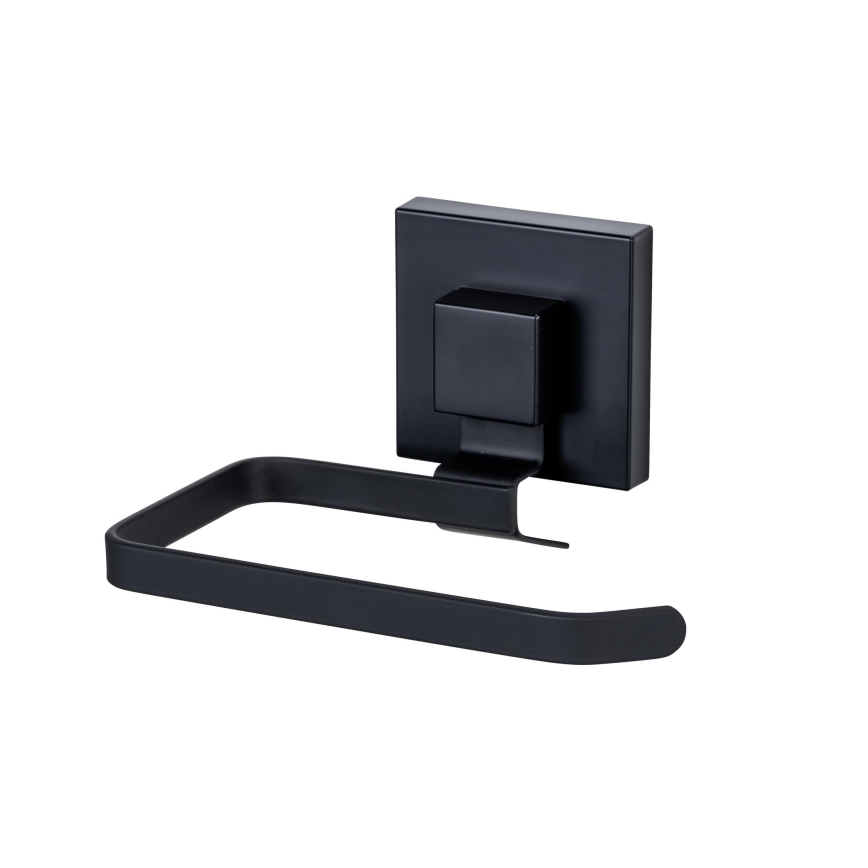 WENKO 71447800 - Tualetinio popieriaus laikiklis VACUUM-LOC QUADRO ED 14x11 cm juodas
