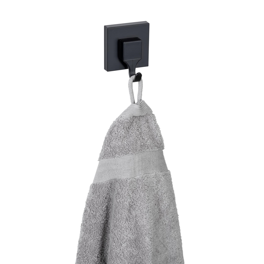 WENKO 71448800 - Kabliukas VACUUM-LOC QUADRO ED 6x7 cm juodas