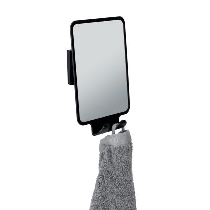 WENKO 71449800 - Veidrodis VACUUM-LOC QUADRO ED 14x19,5 cm juodas