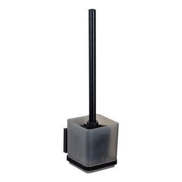 WENKO 71450800 - WC komplektas VACUUM-LOC QUADRO ED 9,5x37 cm juoda