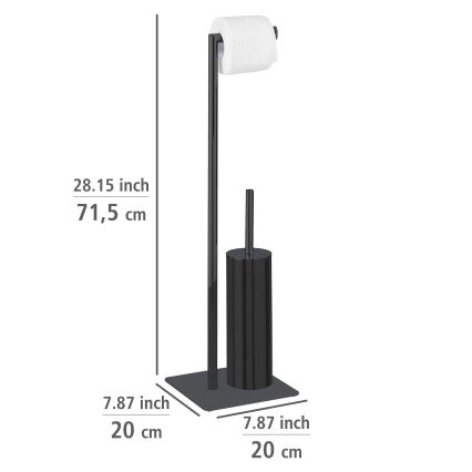 WENKO 71556800 - WC komplektas RECCO 20x71,5 cm juodas