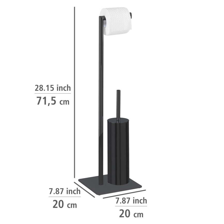 WENKO 71556800 - WC komplektas RECCO 20x71,5 cm juodas