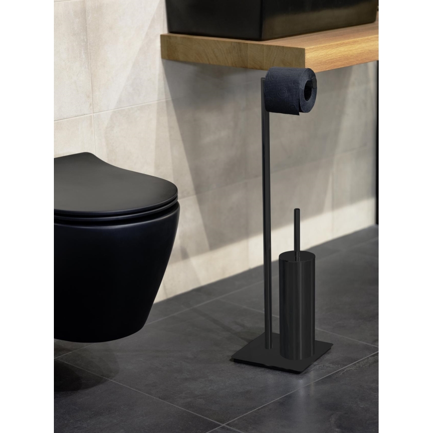 WENKO 71556800 - WC komplektas RECCO 20x71,5 cm juodas