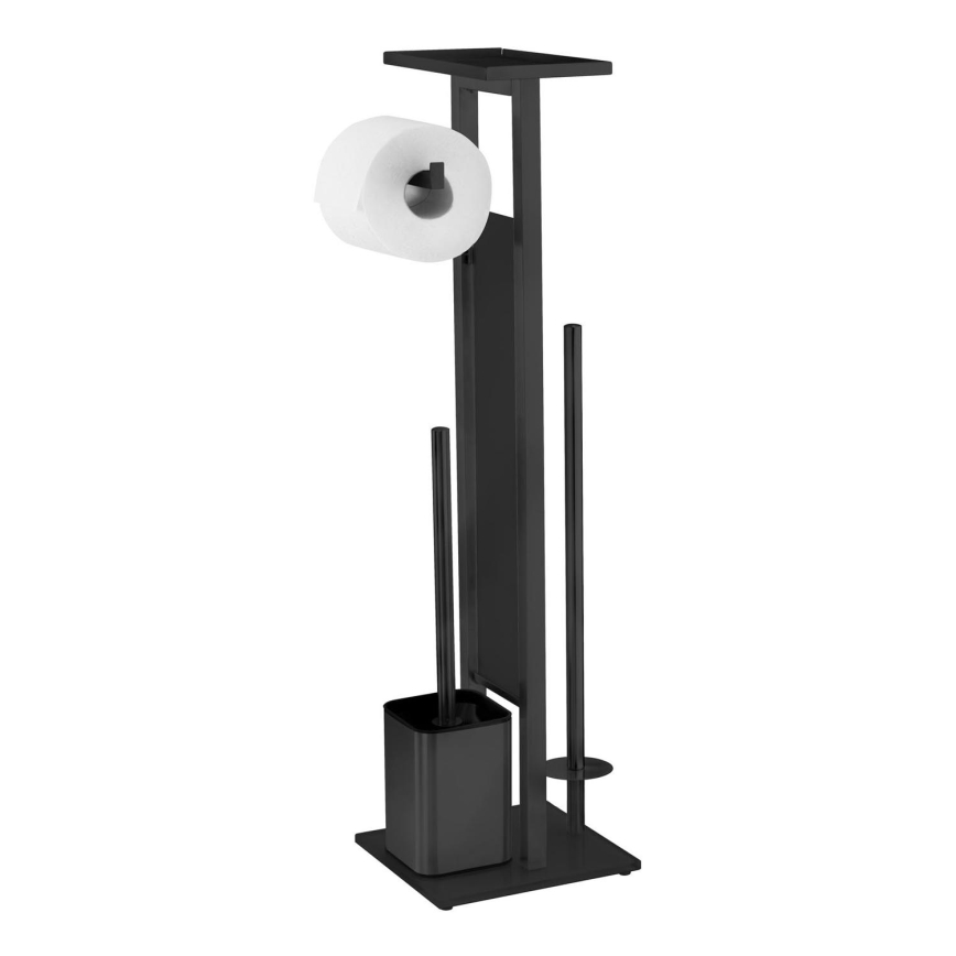 WENKO 71558800 - WC rinkinys DEBAR 21x70,5 cm nerūdijančio plieno/juoda