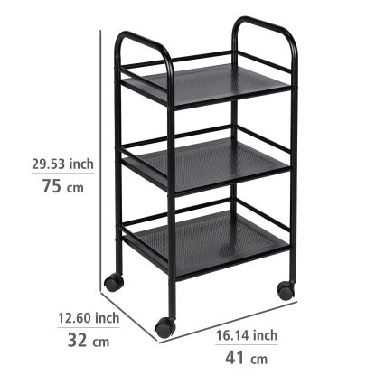 WENKO 71560800 - Vežimėlis 41x75 cm juodas