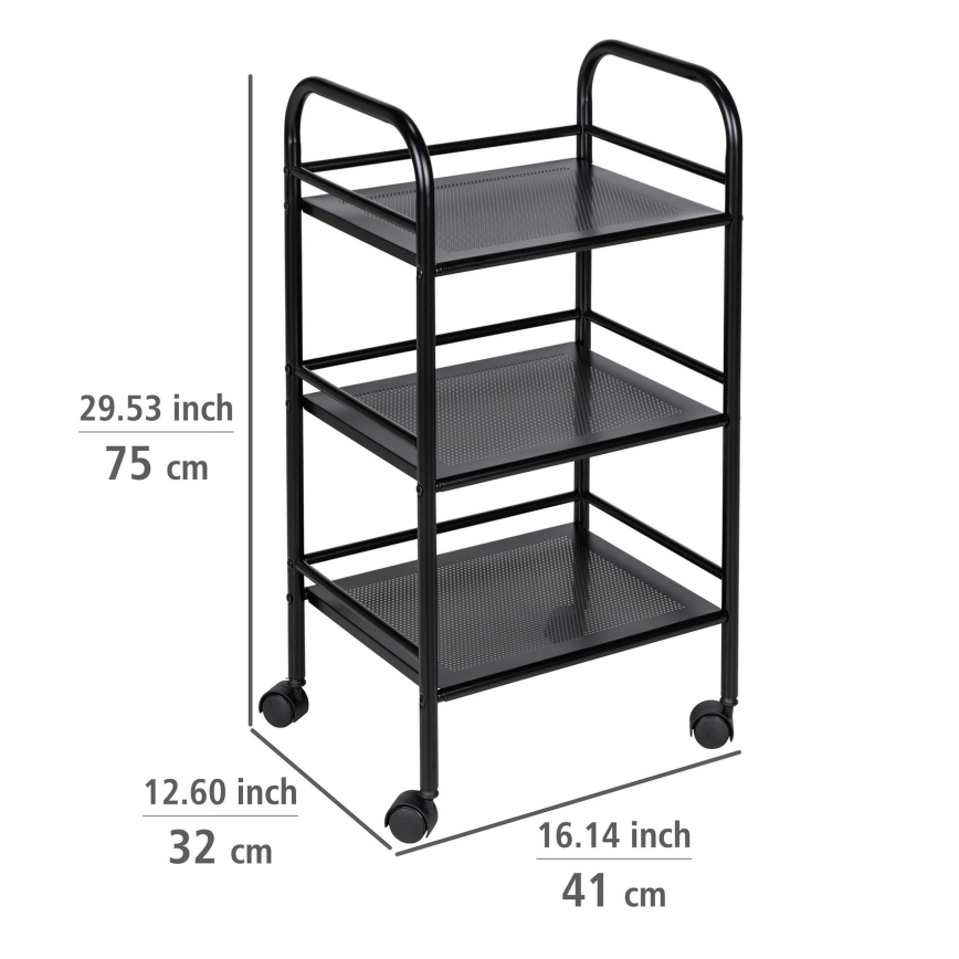 WENKO 71560800 - Vežimėlis 41x75 cm juodas