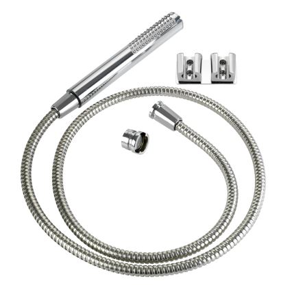 WENKO 81340100 - Dušas DUO 170x2,7 cm blizgus chromas/sidabrinė/pilka