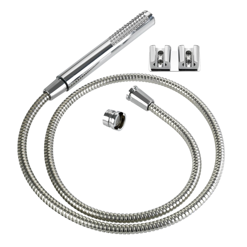 WENKO 81340100 - Dušas DUO 170x2,7 cm blizgus chromas/sidabrinė/pilka