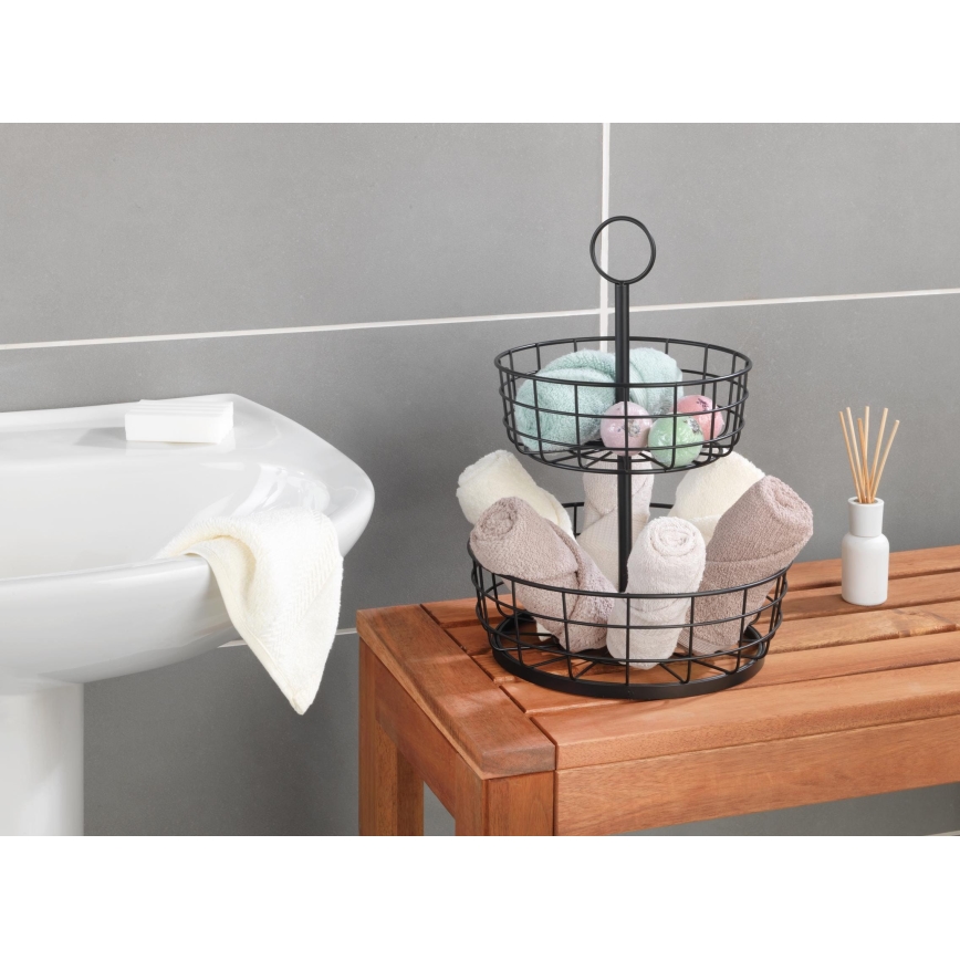 WENKO 88740800 - LOFT krepšys 28x39 cm juodas