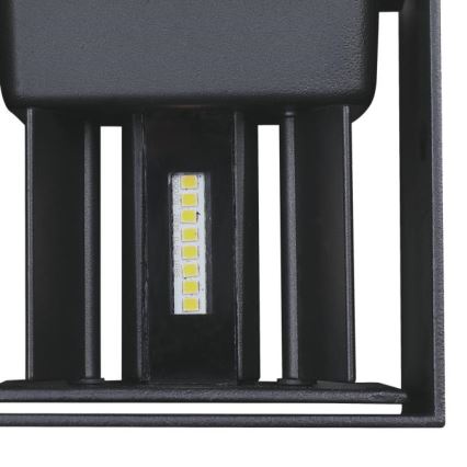 Westinghouse 61149 - LED sieninis lauko šviestuvas FREYA 2xLED/4,5W/230V IP44 juoda